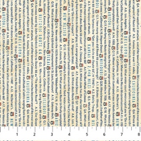 Historic Route 66 Words cream Multi by Northcott